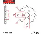 Piño Derbi Senda 125 14-Z -JTF277-