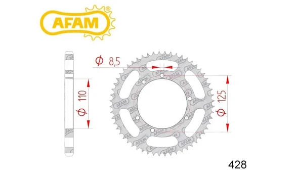 Plato Sherco 50 SE / SM Paso 428
