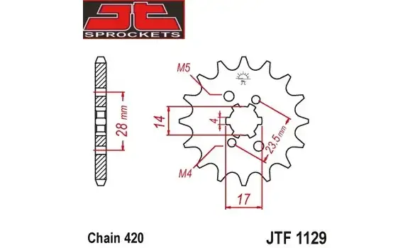 Piño Derbi GPR 50/Senda 50 15-Z -JTF1129