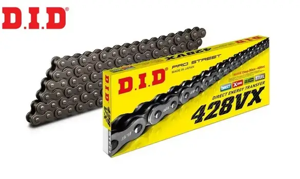 Cadena DID 428 VX Negra 140 Pasos