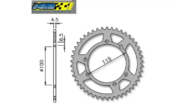 Plato Gilera Twin 50 38-Z
