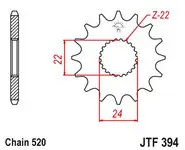 Piño Aprilia RS 125 2T 14-Z -JTF394-