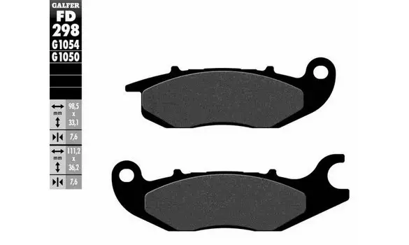 Pastillas Freno Galfer FD298-G1050 -P180