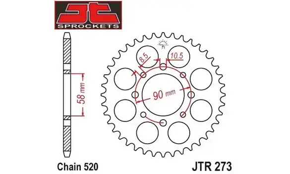 Plato KTM Duke 125 44-Z