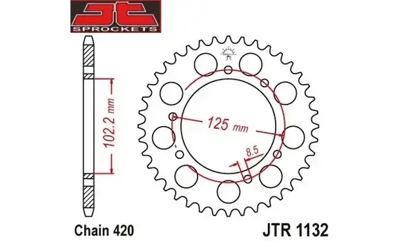 Plato Derbi Senda R DRD 50 48-Z