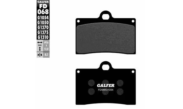 Pastilla Freno Galfer FD068-G1054