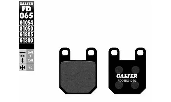 Pastillas Freno Galfer FD065-G1050 -P105