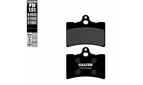 Pastillas Freno Galfer FD151-G1054 -P126