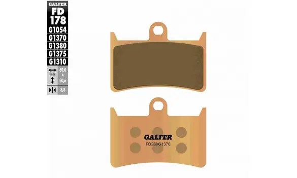 Pastillas Freno Galfer FD178-G1370 198MS