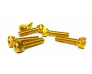 6 Tornillos Allen 6x45 Oro