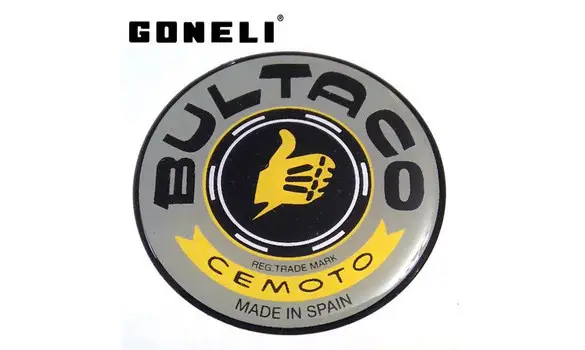 Adhesivo Deposito Bultaco Gris 55 mm