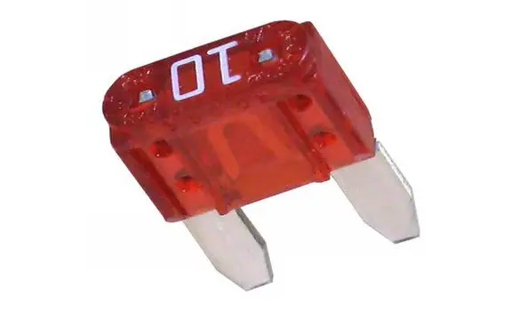 Fusible Lama Mini 10 Amperios Rojo