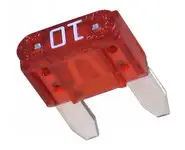 Fusible Lama Mini 10 Amperios Rojo
