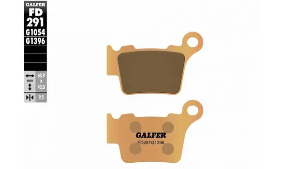 Pastillas Freno Galfer FD291-G1396