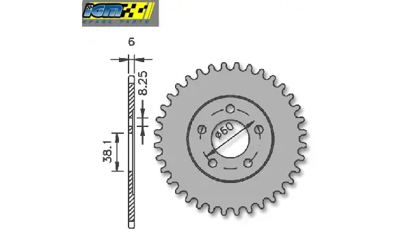 Plato Rieju RS1 Evolution 50 38-Z