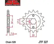 Piño Honda NSR 125 12-Z -JTF327