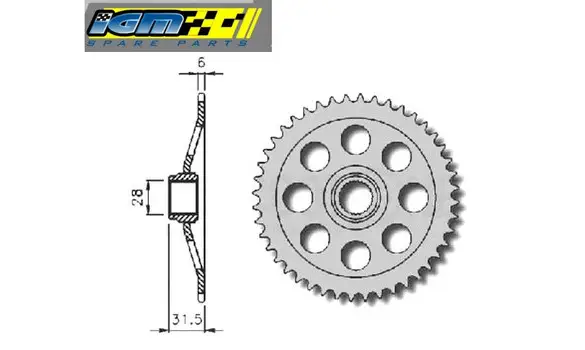 Plato Aprilia RS 50 <- 98 Monobrazo