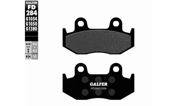 Pastillas Freno Galfer FD284-G1050 125HF