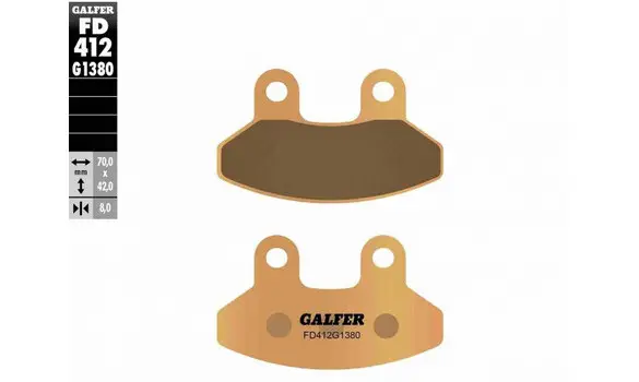 Pastillas Freno Galfer FD412-G1380 -P178