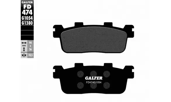 Pastillas Freno Galfer FD474-G1054 195HF