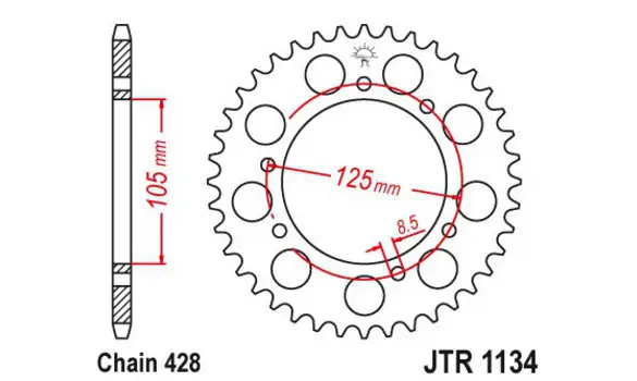 Plato Rieju Tango 125