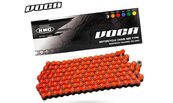 Cadena Voca 420 136 Pasos Roja