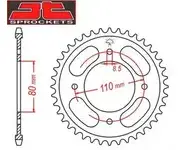 Plato Honda CBF 125 42-Z -JTF1272-