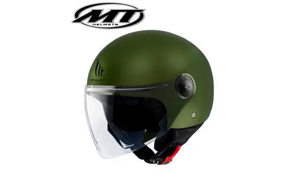 Casco MT Street Verde Mate Talla S
