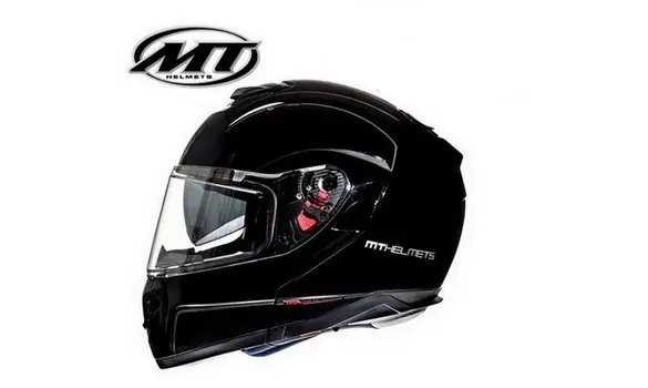 Casco MT Atom SV Negro Brillo Talla S