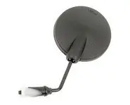 Espejo Puño Redondo Ø108 Negro