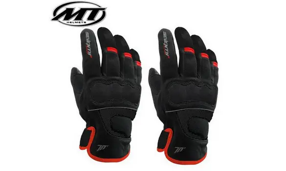 Guantes MT Urban Negro Rojo Talla S