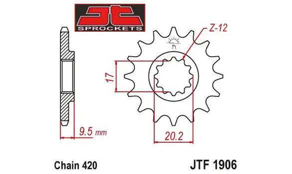 Piño KTM SX 65 12-ZF-JTF1906-