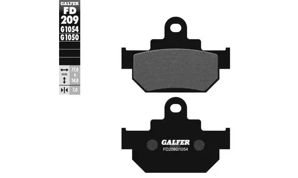 Pastillas Freno Galfer FD209-G1050 581HF